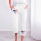 thumbnail image 1 of MKLEKYY Pantalones Palazzo de Pierna Ancha para Mujer, Estilo Bohemio, con Estampado Floral, para Playa, Informales, Holgados, para Vacaciones, Verano 2025, 1 of 3