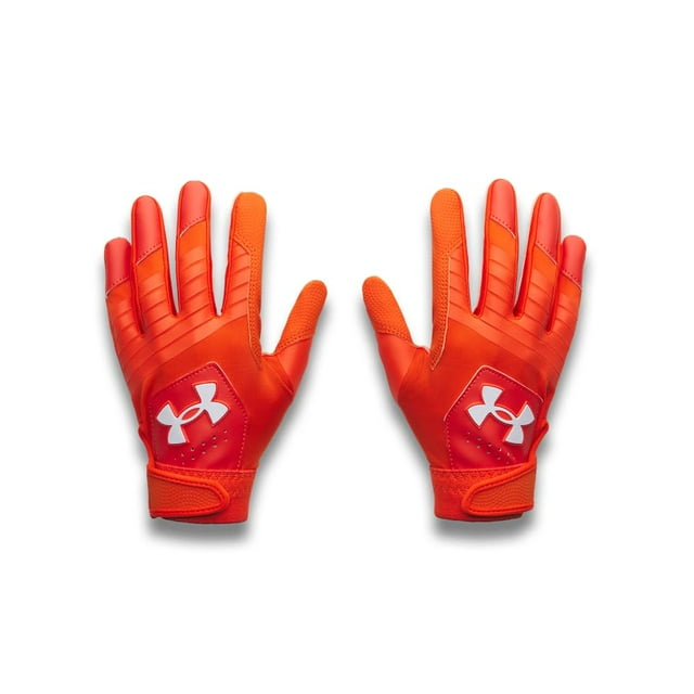 Under Armour Clean Up Guantes de béisbol para niño (860) Naranja oscuro/Naranja oscuro/Blanco Pequeño