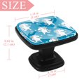 thumbnail image 3 of 4 Pcs Square Cabinet Handle Cupboard Knob Drawer Pulls Handle Unicorn Drawer Knobs with Screws Furniture Decoration, 3 of 5
