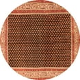 thumbnail image 1 of Ahgly Company Indoor Round Persian Orange Traditional Area Rugs, 4' Round, 1 of 1