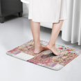 thumbnail image 4 of Pioneer Flower Floral Print Flannel Non Slip Door Rugs,Washable Door Mats Indoor,Decorative Door Mats,Dirt-Resistant and Absorbent Doormat for Entrance,Bedroom,Kitchen,Bathroom,31.5"x17", 4 of 4