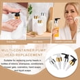 thumbnail image 7 of Uxcell 6 Pcs Soap Dispenser Pump Heads, Lotion Hand Soap Dispensers Top Pumps Replacement Switch Pumphead for Standard 28/410 Thread Size Lotion Shampoo Bottle in Kitchen, Gold/Black, 7 of 7