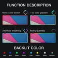 thumbnail image 5 of Pink Blue Geometry RGB Gaming Mouse Pad Large Keyboard Mat Rubber Base 13 Light Modes, 5 of 6