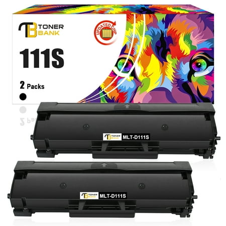Toner Bank 2-Pack Compatible Toner Cartridge Replacement for Samsung MLT-D111S Xpress SL-M2020 M2020W M2022 M2022W M2024 M2070 M2070W M2070F M2070FW M2026W Black