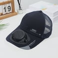 thumbnail image 2 of ibiyuan Solar Fan Hat with Mist Wide Brim Solar Fan for Men Women Usb & Solar Powered Fishing Hat with Neck Flap 2-In Hands-Free Hats Fans Mens Sun Hat Fan Hat for Camping & Beach, 2 of 3