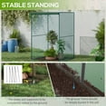 thumbnail image 6 of Outsunny 4' x 4' Walk-in Crop Cage, Plant Protectors with Door, Dark Green, 6 of 9