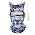 thumbnail image 3 of TELOLY Cat Style Ski Mask Balaclava 3D Animal Face Cover with Ears for Winter Sports Outdoor Activities Music Festivals Rave Parties Halloween Accessories And, 3 of 7
