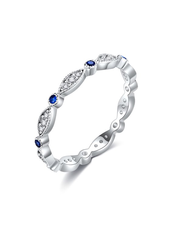 925 Sterling Silver Evil Eyes Rings for Women Rings Entwined Line Cubic Zirconia Evil Eye Rings Statement Rings Jewelry for Women