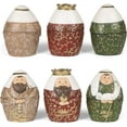 thumbnail image 3 of Roman Inc Christmas Nativity Set-9 Piece Nesting-Gold Leaf Finish (6"), 3 of 6