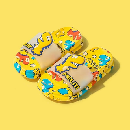 

QISIWOLE Summer Dinosaur Soft-soled Non-slip Eva Male And Female Baby Children s Slippers clearance under 5
