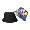 thumbnail image 4 of Sombrero unisex de lona con estampado de flores y plantas, sombrero de playa, sombrero de pescador JFHHH pequeña, 4 of 5
