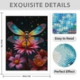thumbnail image 3 of Diamond Art Kit for Adults, Vibrant Dragonfly On Pink Flowers Diamond Painting for Adults Beginners, DIY Diamond Art Painting Kits, 5D Diamond Painting Crafts for Home Decor 12x16 Frameless, 3 of 7