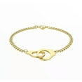 thumbnail image 5 of GKNET Stainless Steel Gold Plated Handcuffs Bracelet Unisex Fashion Jewelry-Gold-17, 5 of 5