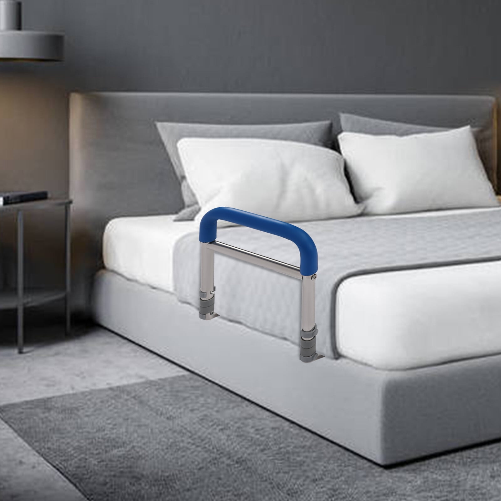 Elderly Bedside Handrail, Adjustable Stainless Steel Safety Grab Bar
