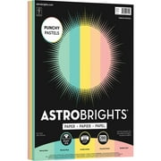 Astrobrights Colored Paper, 8-1/2" x 11", 24 lb, Punchy Pastel Assortment, Pack of 200 Sheets