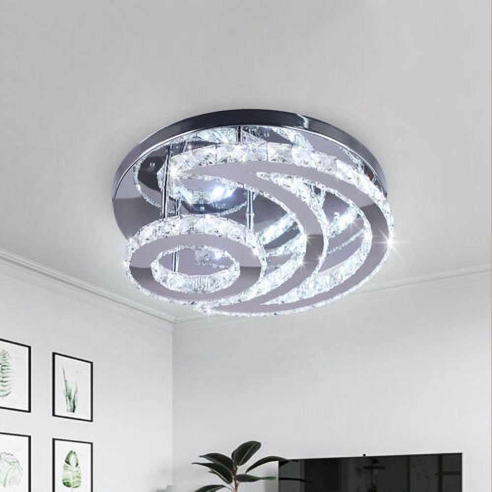 Modern LED Crystal Chandeliers Ceiling Light Fixtures Bedroom Pendant Lighting