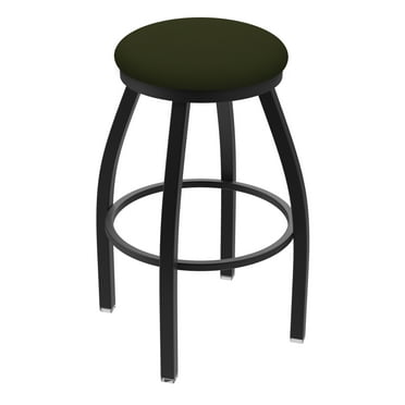 XL 802 Misha 30" Swivel Bar Stool with Black Wrinkle Finish and Canter Pine Seat