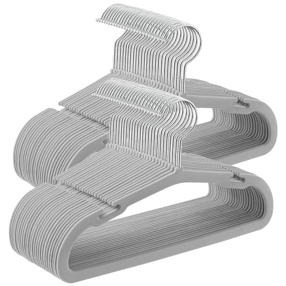 Perchas para bebés SONGMICS, 50 unidades, 28 x 17,5 cm, terciopelo antideslizante