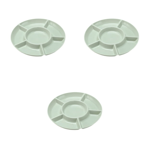 Naiovety Bandeja para refrigerios 3x con almacenamiento adecuada para todas las ocasiones, segura, liviana y portátil Almacenamiento y organización del hogar Verde