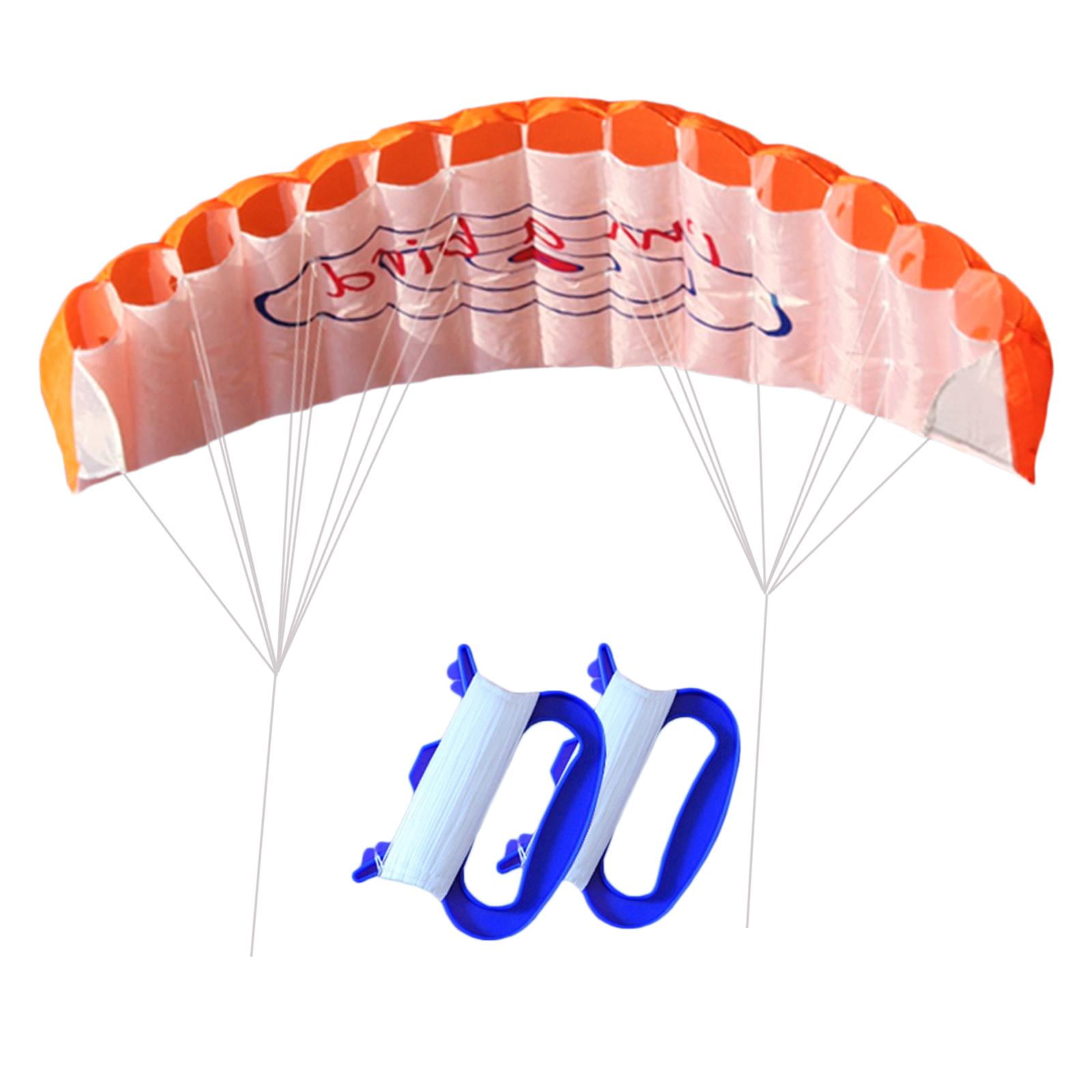 1.4m Dual Line Traction Kite Surfing Kite Parafoil Parachute, Fine Workmanship, Great Durability and Long Serving Time - Orange