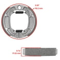 thumbnail image 4 of Caltric Front & Rear Brake Shoes Compatible with Yamaha Ttr90 Ttr-90 Ttr90E 2000-2007, 4 of 4