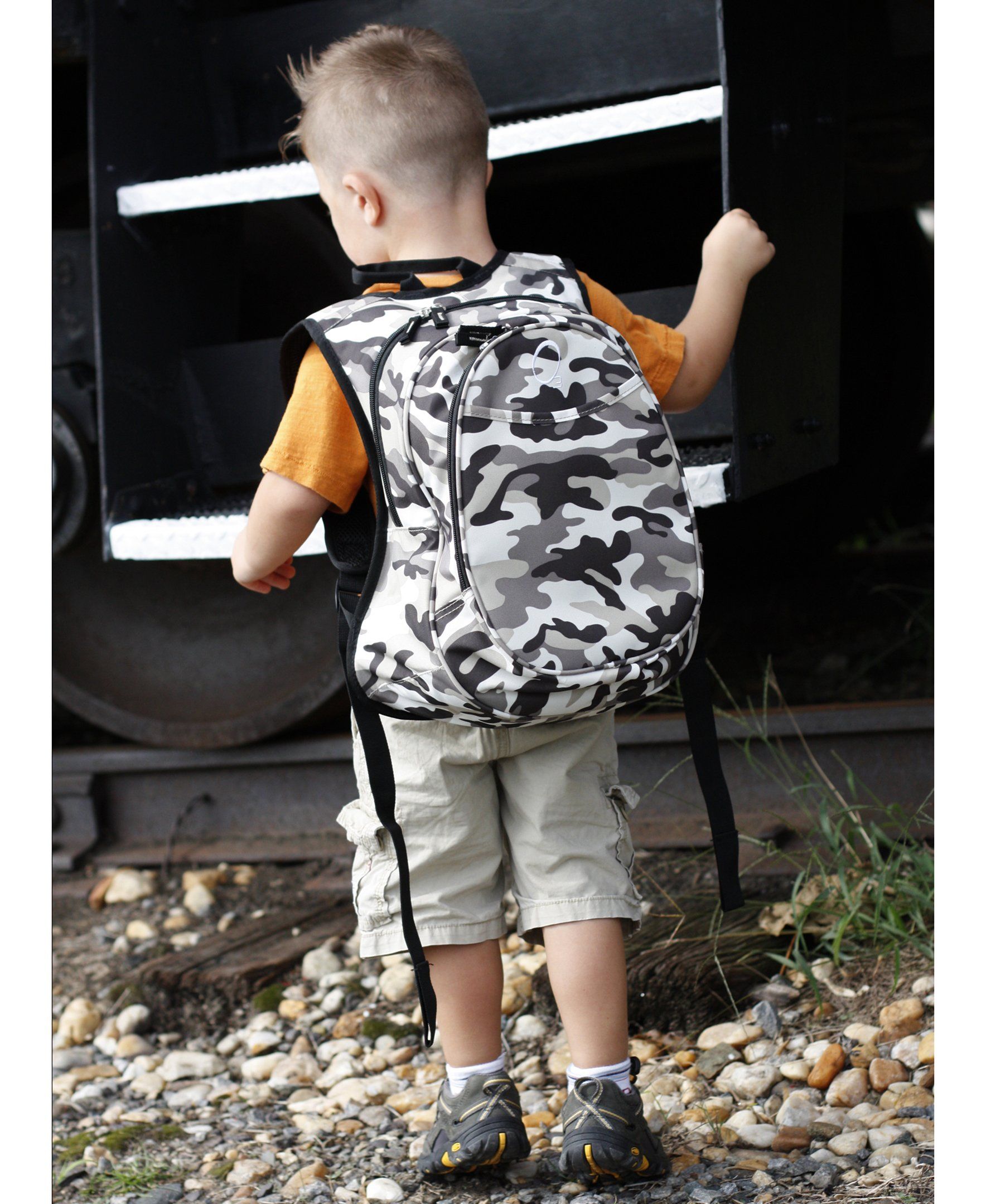 O3KCBP009 Obersee Mini Preschool All-in-One Backpack for Toddlers and Kids with integrated Insulated Cooler | Camo Camouflage - image 5 of 6