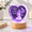 Communion Gifts for Girls, variant on Crystal Heart Keepsake with God Verse, Engraved 3D Cross, LED Light Base, Spiritual Gift for Faith Celebrations