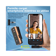 thumbnail image 2 of Micrófono Inalámbrico Para iPhone/android, negro/blanco, 2 of 5