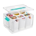 thumbnail image 1 of Vtopmart 24 QT Clear Plastic Craft Organizer with, 1 of 7