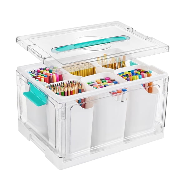 Vtopmart 24 QT Clear Plastic Craft Organizer with