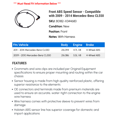 thumbnail image 2 of Front ABS Speed Sensor - Compatible with 2009 - 2014 Mercedes-Benz CL550 2010 2011 2012 2013, 2 of 2