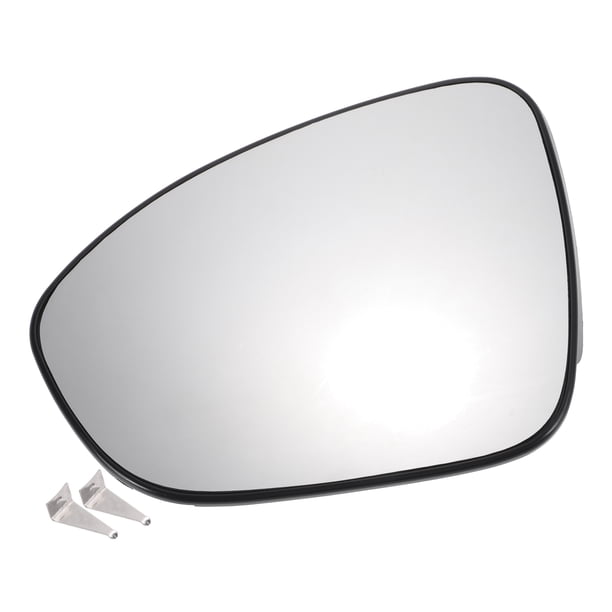 Reemplazo de vidrio de espejo retrovisor izquierdo del conductor, vidrio blanco no calefaccionado con respaldo, adecuado para Dacia Sandero