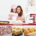 thumbnail image 2 of Stainless Steel 3 Piece kit Attachments for KitchenAid Stand Mixer and 5.5-6 Quart Bowl, Dishwasher Safe (5.5-6QT Flat Beater, 6QT Dough Hook, KN256 6-Wire Whip Attachment), 2 of 7