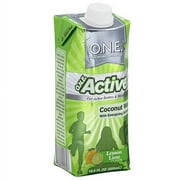 O.N.E. Active Lemon Lime Coconut Water, 16.9 oz (Pack of 12)