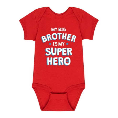

Instant Message - My Big Brother Superhero - Infant Baby One Piece