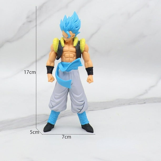 Figura de acción de Dragon Ball Z Super Saiyan Blue Gogeta, modelo de PVC de 32CM, juguetes de decoración de escritorio, regalo de cumpleaños para niños Gong Bohan LED