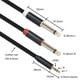 thumbnail image 2 of Cable TRS de 3,5 mm a doble cable de conexión mono 1/4 TS de 6,35 mm (paquete de 2), 2 of 8