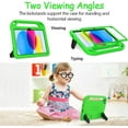 thumbnail image 4 of SUPNICE Kids Case with Built-in Screen Protector for New iPad 11-inch (A16) 2025 / iPad 10th Generation 2022(10.9 inch) with Shockproof Handle Stand Case for iPad 11/10.9 Inch,Green, 4 of 8