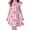 Pink, variant on SUYIDA Girls Cute Printed Dress, Casual Top for Toddler Kids, Party Comfortable Wear