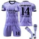 thumbnail image 1 of Nuevo 14 # Kids Boys Kits de fútbol Jersey de fútbol Camiseta de entrenamiento Traje 22-23 AS- BmatwkZeng Bmatwe Jersey, 1 of 2