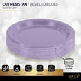 thumbnail image 2 of Disposable Paper Plates Lavender, 6 3/4 Inches Paper Dessert Plates, Strong and Sturdy Disposable Plates for Party, Dinner, Holiday, Picnic, or Travel Party Plates, Pack of 50 - By Amcrate, 2 of 6