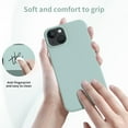 thumbnail image 2 of Compatible with iPhone 15 Case with Screen Protector,Upgraded Liquid Silky Soft Silicone Cover,Fashionably  for Women and Girls,Protective Phone Case 6.1",Mint Green, 2 of 12