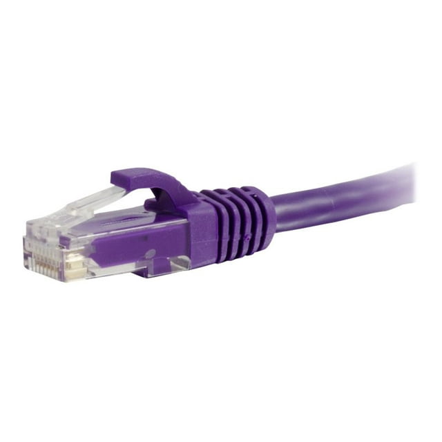 C2G Câble Ethernet de Réseau Cat6a Sans Accroc Non Blindé (UTP) de 7 Pi - Violet - Câble de Patch - RJ-45 (m) vers RJ-45 (m) - 7 Pi - UTP - CAT 6a - Moulé, Sans Accroc, Échoué - Violet