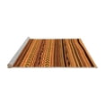 thumbnail image 2 of Ahgly Company Machine Washable Indoor Square Abstract Orange Modern Area Rugs, 7' Square, 2 of 4