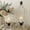 Distressed White, variant on Antique Gold Decorative Metal Iron Lanterns Set of 2, 12.5" & 16.5" for Festive Gatherings and Home Decor