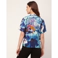 thumbnail image 4 of Moomaya Short Sleeves Notch Collar Rayon Shirt - Women's Trendy Printed Shirt, 4 of 9