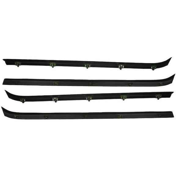 Door Window Belt Weatherstrip 4 Piece - Compatible with 1981 - 1986 Chevy K10 1982 1983 1984 1985