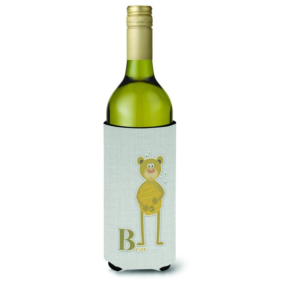 Alphabet B for Bear Wine Bottle Hugger