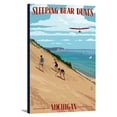 thumbnail image 1 of Michigan - Sleeping Bear Dunes - Lantern Press Artwork (12x18 Gallery Wrapped Stretched Canvas), 1 of 4