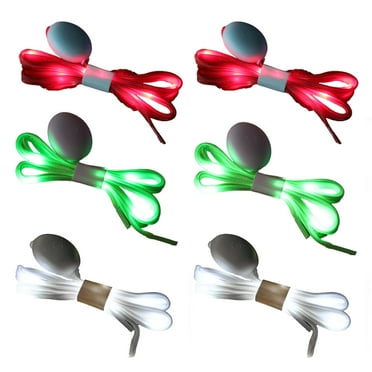 IC ICLOVER 5 Pairs Waterproof Luminous LED Shoelaces Fashion Light up ...